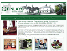 Tablet Screenshot of finlaysfuneralservice.ie